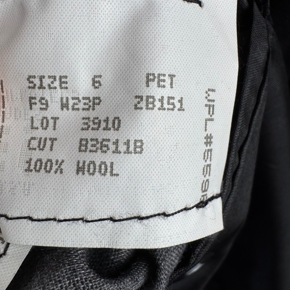 Brooks Brothers Blazer Jacket Petite Size 6 Black Wool Career Academia Business - Picture 15 of 16